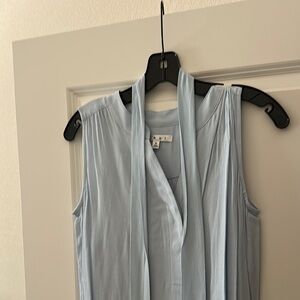 EUC CAbi Breeze S dress set w/belt in Wedgwood Blue